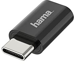 Hamausb Adapter: USB-C auf Micro-USB, Datenhub-Adapter 2.0, 480 Mbit/s