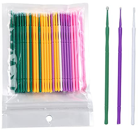 Lacktupfer Auto 50er Lackpinsel fein Lack tupfer, Präzisions-Tupfer mit 4 Größen 1,0mm, 1,5mm, 2,0mm, 2,5mm, Autolack Tupfer zur Lackausbesserung,Lackreparaturpinsel zum Ausbessern von Lackschäden