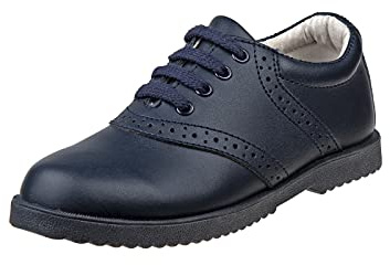 Josmo Honor Roll Womens Full Leather Uniform School Casual Work Shoes, Navy (8.5 Medium Adult)