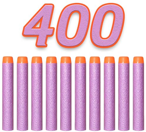 König Design Nerf Pfeile - 400 Stück Nerf Darts Nerf Munition Pfeile Dart Bullets Refill Darts Foam Pfeile für N-Strike Elite Blasters Series Hasbro Fortnite