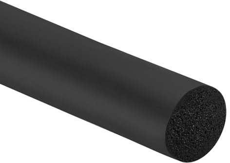 PATIKIL 19/32 Pulgadas x 32.8 Pies Varilla de Soporte, Espuma de Relleno de Juntas de Grietas de Calafateo de Cuerda, Cinta de Sellado para Construcción de Hogar, Negra