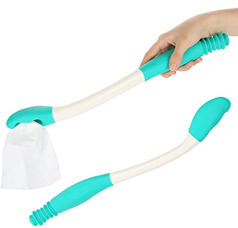 Herramientas para el Inodoro Bottom Wiper, Self Wipe Aid Helper, Ayudas para el Inodoro Herramientas para Limpiar, Papel higiénico Agarre de Tejido Easy Wipe para la higiene de autolimpieza Más fácil