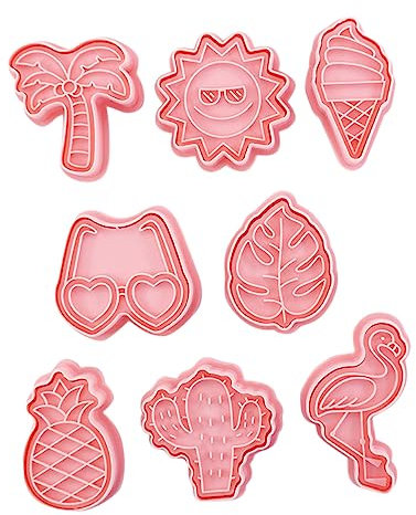 OKUMEYR 8stücke Drücken Sie Form Keksformen Entzückende Form Presskeksformen Keksformen in Bezaubernder Form Keks-diy-formen Backformen Backzubehör