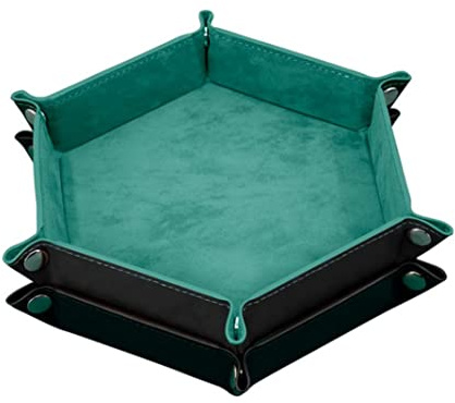 Tärningsbricka dubbelsidig vikbar tärningsrullningsbricka sammet hexagon kub tärningshållare 2 st tärningsbräda tärningsbricka vikbar tärningsbricka tärningsbricka tärningsbricka