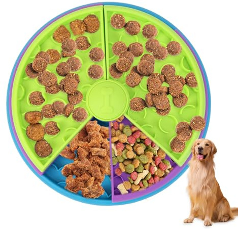 Jouet intelligent pour chien - Jouet interactif pour chien - Distributeur de nourriture lente - Jouet intelligent pour chiens de petite, moyenne et grande taille