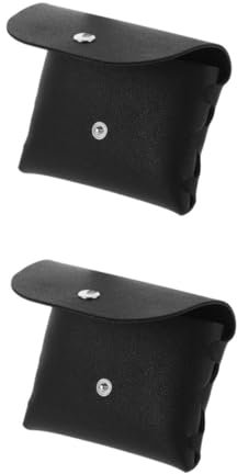 TOVINANNA Lot De 2 Étuis À Lunettes Pliables Et Anti-Poussière Pour Homme Pochette De Rangement Pour Lunettes Porte-Monnaie Noir