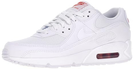 Nike Air Max 90 White/White-LT Crimson 44 EU