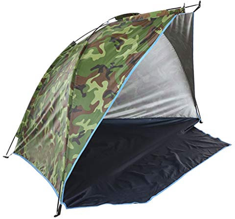 yotijar Strandmuschel Strandzelt Strand Zelt UV-Schutz Windschutz, Tragbar für Strand, Garten, Camping, Angeln - Camouflage
