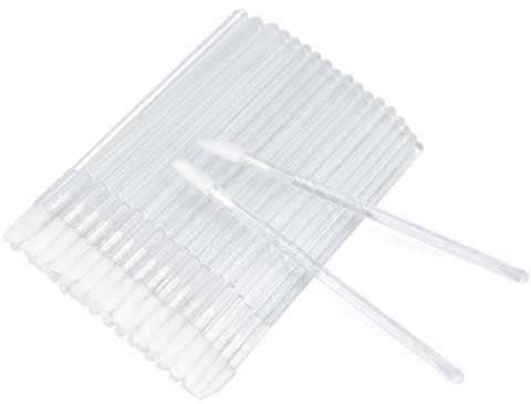 G2PLUS 100PCS Monouso Lip Gloss Pennelli Labbra Microbrush Lip Brush Applicatore Labbra Lip Gloss Applicatore Makeup Tool