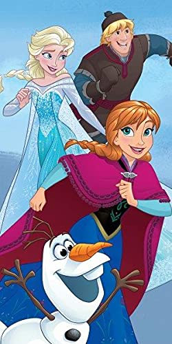 Faro Tekstylia Baumwolle Badetuch 70x140 Frozen Anna ELSA Swen