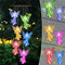 Gerhannery LED Solar Wind Chime Light Mother's Day Gifts Present Spiral Spinner Color Changing Garden Lamp Waterproof Outdoor Decorative Romantic for Patio Yard Garden with Hook (Round) (Angel)