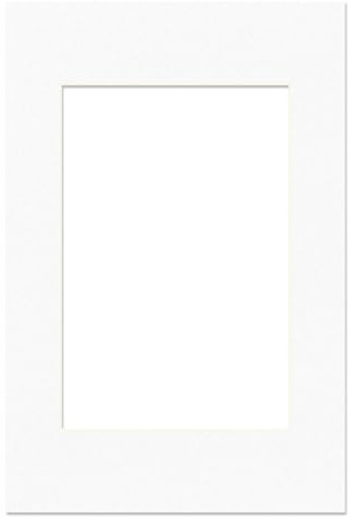 Alison Kingsgate 90x60CM White Picture Mounts for 60x40CM Aperture-Precision Cut Cardboard Photo Mounts with Aperture– Ideal for Frames, Posters, Prints, Artwork & Certificates