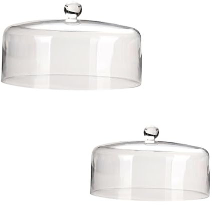 Fonowx 2 Piezas de Cubierta Transparente para Tartas con Forma de Campana para Queso, para Postres Y Dulces