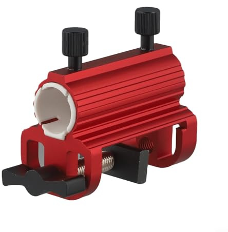 Yuanpgky Pince de parapluie en alliage d'aluminium pour parasol et terrasse, support portable réglable pour balustrades, clôtures, bancs, bateaux, activités de plein air (rouge)