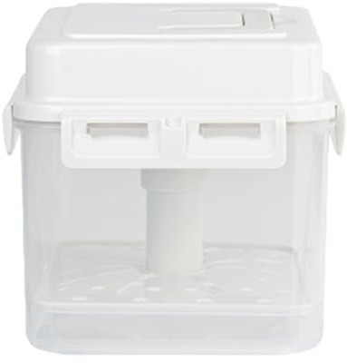 Récipient avec passoire – Récipient transparent pour saumure, 4 récipients de fermentation de 5 litres, presse, fonction marmite, récipient de conservation de culture, abri végétale pour la