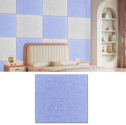 Pannelli acustici per pareti e soffitti, grandi pannelli autoadesivi per riduzione del rumore, per ufficio, finestre e porte, assorbitori acustici decorativi ad alta densità