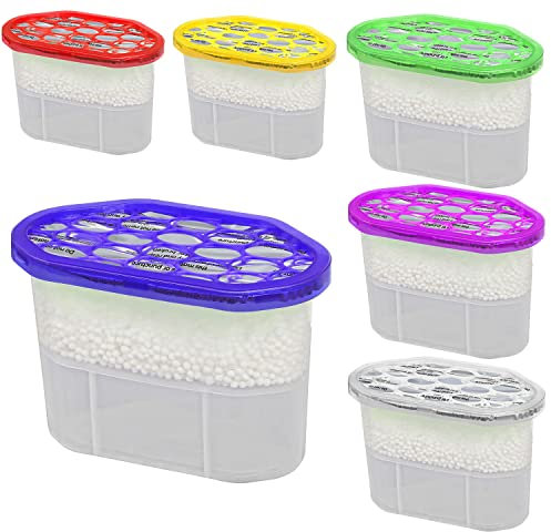 Mix Scented Dehumidifier Condensation Damp Mould Interior Moisture Absorber Condensation Remover - Wardrobe Kitchen Caravan Office Garage Bathroom Basement (Pack of 6)