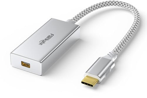 USB-C-auf-Mini-DisplayPort-Adapter 4K@60Hz, USB Typ C (Thunderbolt 3) auf Mini-DP-Adapter für iPhone 15, M1/M2 MacBook, MacBook Air/Pro 2016-2023, Galaxy S8-S23, Steam Deack und Rog Ally