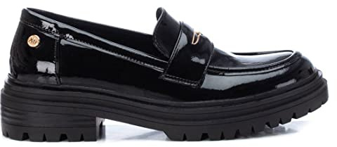 XTI - Mocasines Mujer Negro - Calzado Cómodo y Versátil - Moda Casual - Modelo 14200102 (Talla 36)