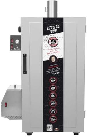 Bornyak - Forno affumicatore 70 BBQ in acciaio inox singolo