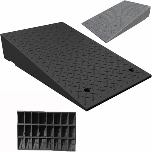 Generisch Türschwellenrampe,Bordsteinrampe 3 5 7 9 10 12 14 15 cm Hoch,Motorradrampe Auffahrtsrampe,Für Rollstuhl Auto Motorrad,100x30x13cm