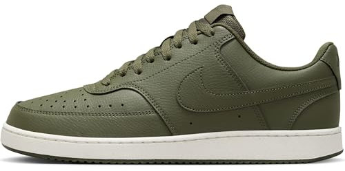 NIKE Herren Court Vision Low Next Nature Sneaker, Cargo Khaki/Cargo Khaki-Sail, 43 EU