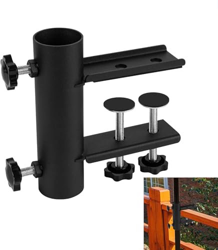 VANROUG Pince de support de parasol de terrasse, support de parasol d'extérieur, plage de serrage (15 mm-63 mm), diamètre du parasol (23 mm-38 mm)