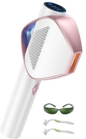 Blissky 19.8J Epilatore Luce Pulsata, Epilatore Laser 0,8s Flash Rapido IGBT per una depilazione più efficace, 3 modalità energetiche Epilazione a luce pulsata per uso domestico, per Donna, Corpo