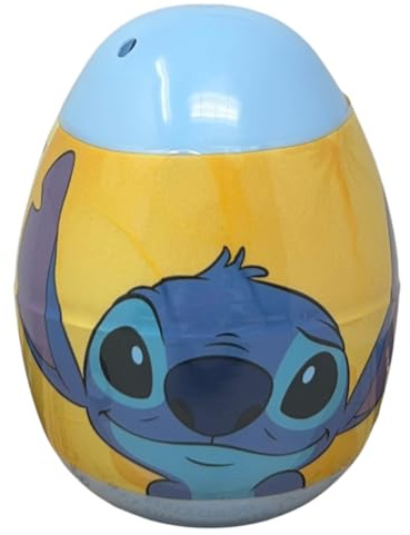 CARTOON Mini Uovo con Sorpresa 5 Pezzi ovetto con Accessori di cancelleria Colori e Disegni per Bambini (Stitch 1)