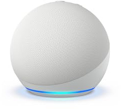 Amazon Echo Dot (newest model) - Vibrant sounding speaker, Designed for Alexa+, Great for bedrooms, dining rooms and offices, Glacier White