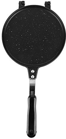 Uadme Machine à cône de gaufre,moule à gaufre antiadhésif moule à cône de gaufre rond fabricant de rouleau à ufs double face