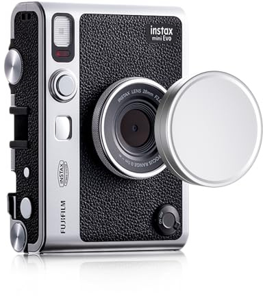 Rieibi Lens Cap for Fujifilm Instax Evo, Fuji Instax Accessories - Anti-Scratch Aluminum Lens Cover with Flocking Internal