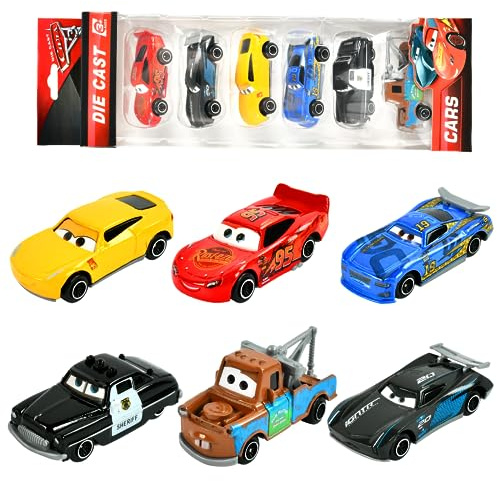 TIANLUD Mini Jouet Voiture, Voiture Enfant Petite, 6 PCS Petites Voitures Jouets, Pull Back Voiture Jouets Véhicule, Voitures Miniatures en Métal, pour Enfants à partir de 3 Ans