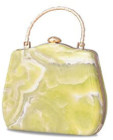 CORIOS Bolso de Noche para Mujer Clutch de Mármol Elegante Bolso de Hombro Bolso de Boda Bolsa de Noche Bolsos Bandolera Cartera de Mano para Fiesta de Graduación Boda Banquete Verde Claro