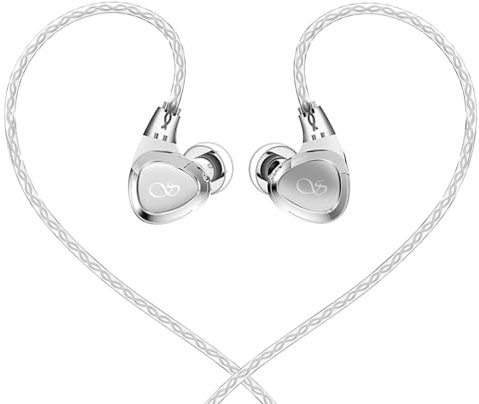 Shanling SONO HiFi Kopfhörer, hochauflösende 2DD+1BA IEMs, dreifach dynamische Hybrid-Ohrhörer verlustfrei, 2-poliger Abnehmbarer Stecker, 3,5-mm-Stecker, Zwei Paar austauschbare Ohrstöpsel