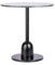 Qiyano Beistelltisch rund mit schmalem Fuß aus Eisen und Marmor Industrial Style modern urban glänzend Dekoration Wohnzimmer Schlafzimmer Flur Nachttisch Höhe: 48 cm Farbe: Grün