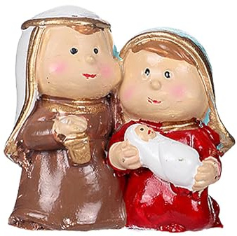 XIAOXIAOYU Escenas de mesa de belén, decoración de Navidad estable, pesebre, escena de belén de Navidad, adornos de nacimiento de Jesús, escena de pesebre de la familia sagrada para escritorio