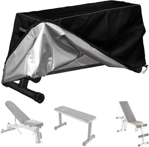 Cubierta de banco de peso 60x18x21 pulgadas Oxford Path Tourproof A entrenamiento de banco de entrenamiento con polvo con ventilación y cordón