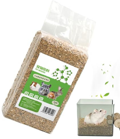 Sand für Hamster – natürliche Holzspäne, Geruchskontrolle | Substrat für Terrarium, Rennmäuse, Mäuse, Igel, Frettchen, Kaninchen, Henne, Chinchilla, Innen- und Außenbereich