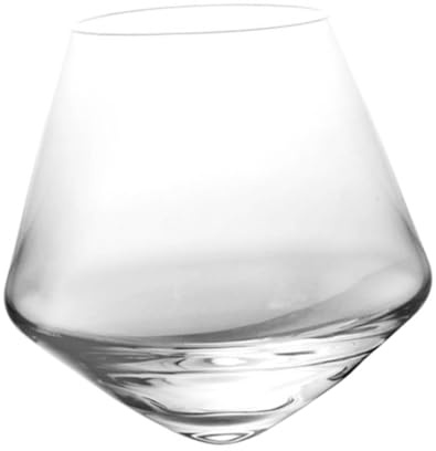 ULTECHNOVO Bicchiere da Whisky Girevole in 300 Ml Design Stabile per Cocktail e Rum per Bar e Ristoranti