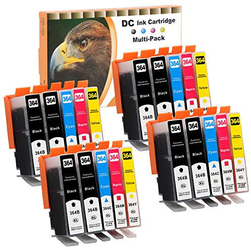 D&C 20x Multipack Druckerpatronen Kompatibel für HP 364 XL 364XL für HP Photosmart B110C B110E B111A B209A B209C B210A B210C B210D C309A C309G C310a C310B C310C C410B C510A C510C 5510 5512 5514 5515