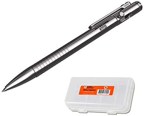 Nitecore NTP30 Taktischer Stift aus Titan, bidirektional, mit LumenTac-Organizer