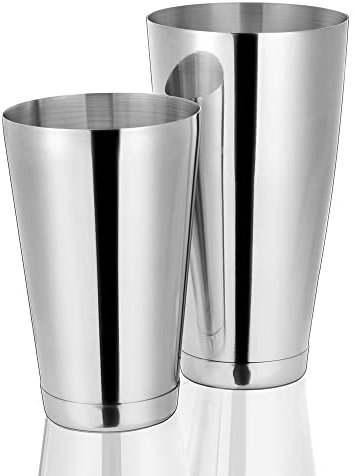 Etens Cocktail Shaker Tins Weighted, Professional Boston Shaker Stainless Steel, Drink Shaker Mixer for Bartending and Bartender – Cocktail Making Accessories/Boston Cocktail Shaker Set Bar Mixing