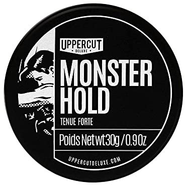Uppercut Deluxe Monster Hold Pomade Midi, Heavy and Strong Hold Wax Based Product, Long Lasting and Reworkable For Traditional or Bolder Styles 30g