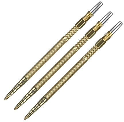 TARGET Darts Swiss Point DX Dart Points (3 Pack Set of Tips) 30mm, Gold – Change Dart Swiss Point, Professional Darts Accessories, SP Dart Tip Removal