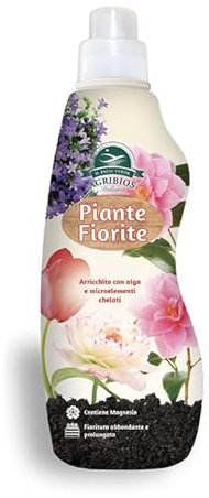 Il Paese Verde – Concime Liquido per Piante Fiorite – Fertilizzante Organico Minerale per Fioriture Abbonanti – Arricchito con Alga e Microelementi – 1L