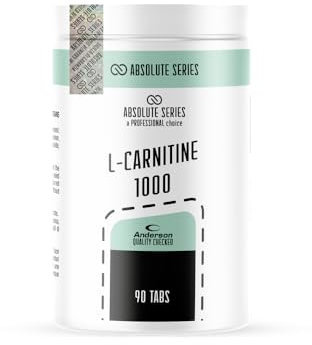 anderson L CARNITINE 1000 mg HIGH DOSAGE • 90 CPR • carnitina absolute series • made in italy