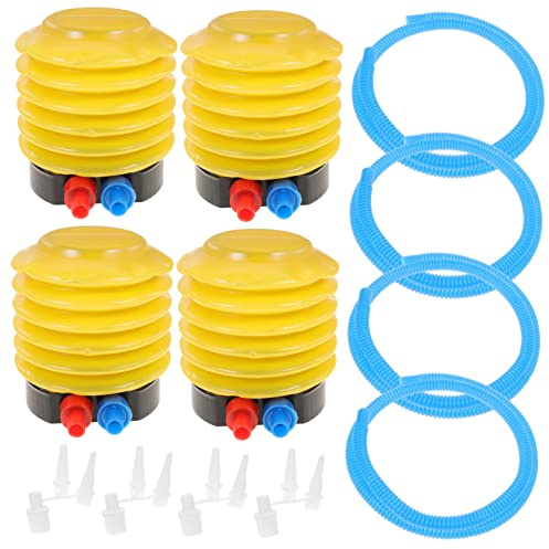 Kisangel Foot Pump Inflatable Air Pump for Pool Toys Balloons Air Mattress Boat Exercise Balls with Foot Pedal Compact Portable 4-Pack