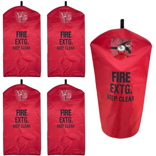 Lot de 5 housses d'extincteur très résistantes contre les éraflures et les rayures - 43,2 x 56,9 cm (l x L)