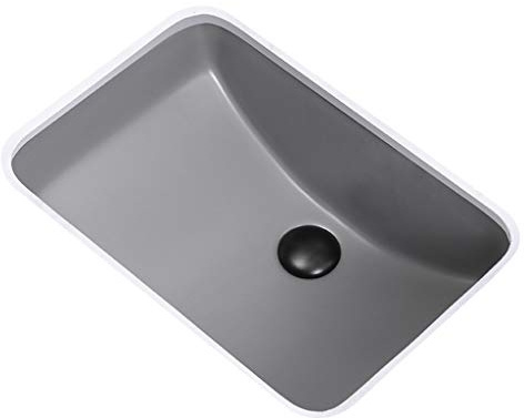 Wash Stands & Vanity Units Bathroom Sinks Square Under Counter Basin Built-in Ceramic Wash Basin Gray Household Bathroom Vanity Balcony Laundry Pool Gift (Color : A, Size
